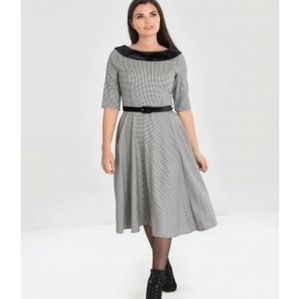 Hell Bunny Vintage Black and White Dress